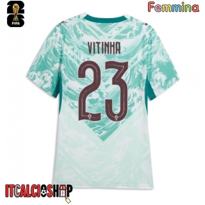 Portogallo Vitinha #23 Seconda Maglia Femmina Mondiali 2026 Manica Corta